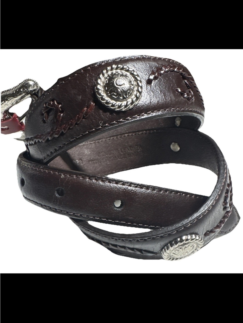 Wrangler Genuine Leather, Vintage, western belt women Size Small New With Tags